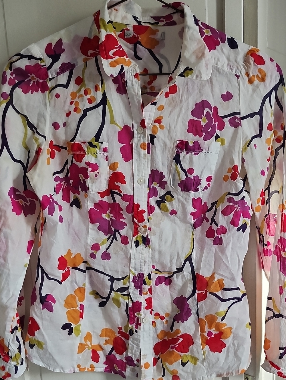 Old Navy Blouse Sz Small, Light Weight Cotton.